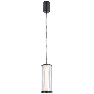 Подвесной светильник со стеклянным плафоном Trina Flask Black Hanging Lamp