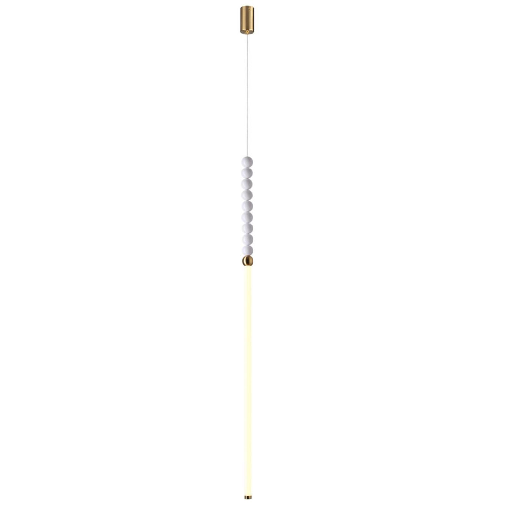 Подвесной светильник тонкий с белыми шариками PEARLS Suspension