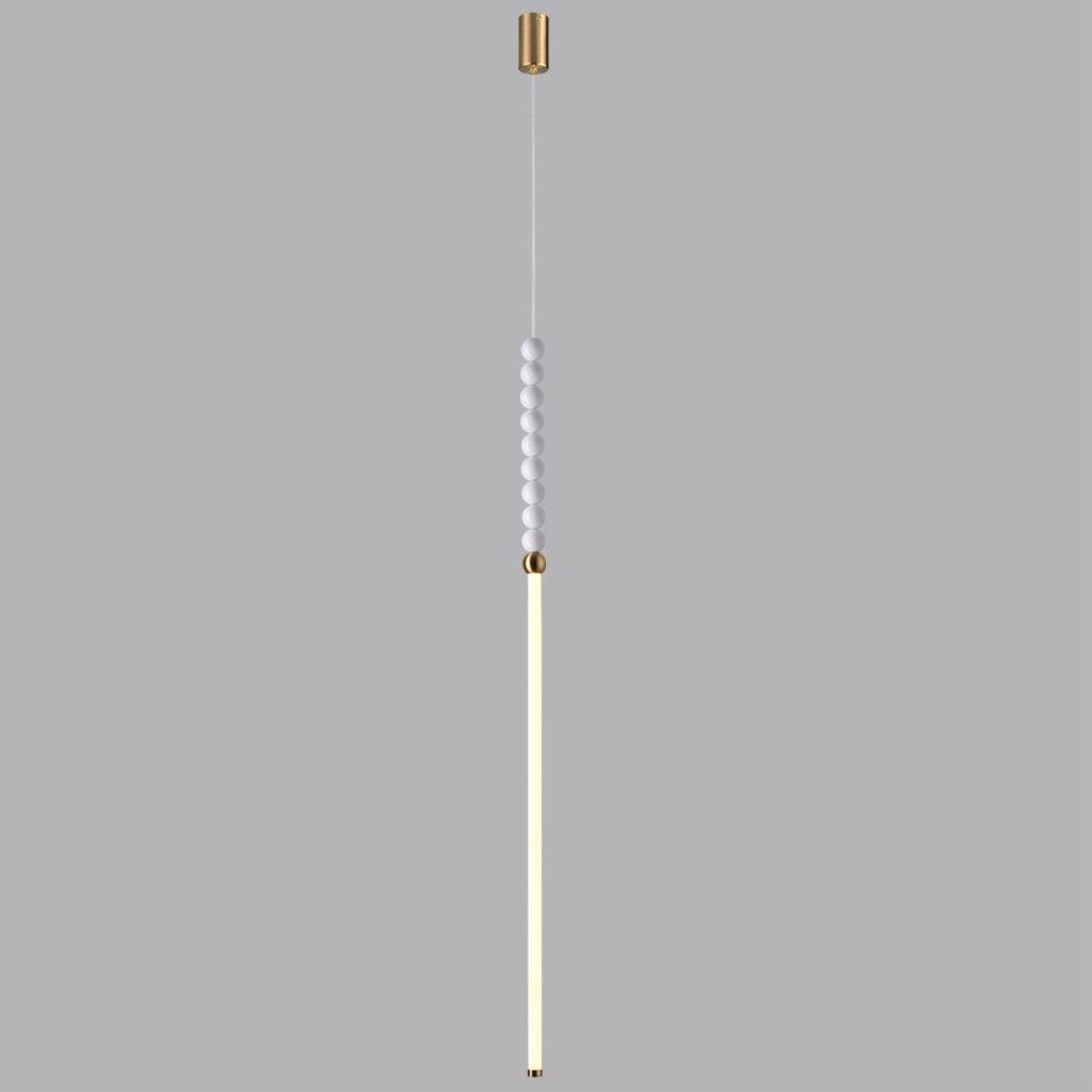 Подвесной светильник тонкий с белыми шариками PEARLS Suspension