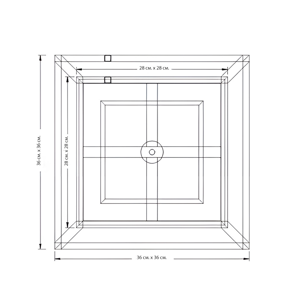 Подвесной светильник трапециевидной формы Golden Trapeze