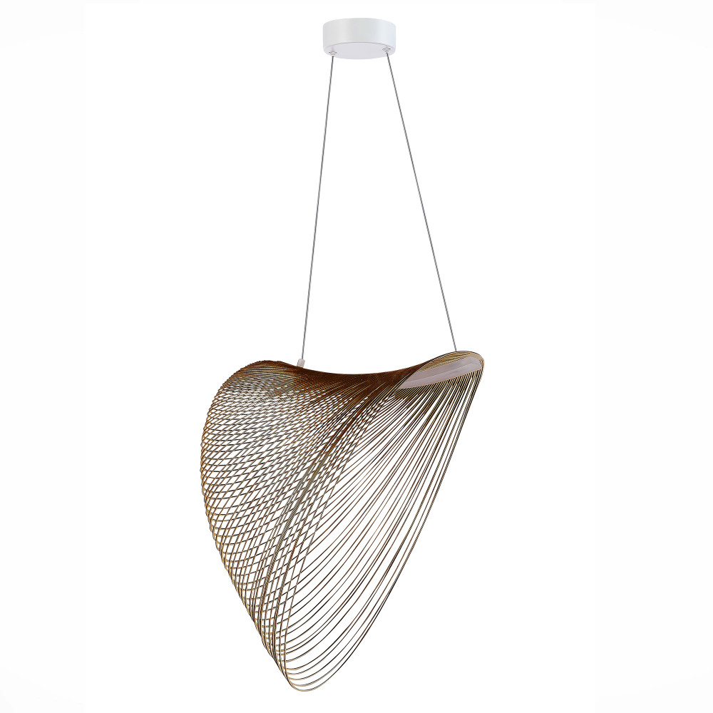 Подвесной светильник фигурный из деревянных прутьев Ecofriendly Light Source