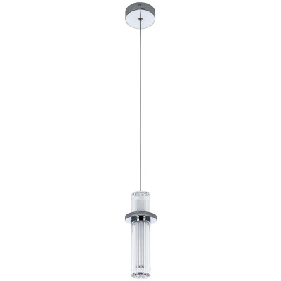 Подвесной светильник хром Odile Acrylic Tube Hanging Lamp Chrome