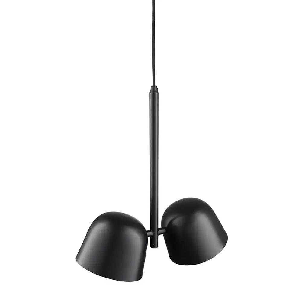 Подвесной светильник черный с 2-мя плафонами Pendant lamp Black