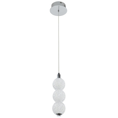Подвесной светодиодный светильник Crystal Globule Hanging Lamp Chrome