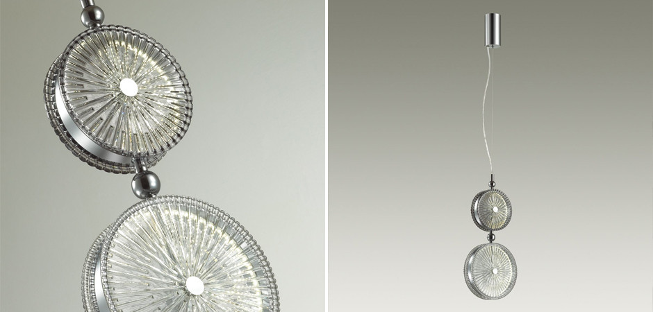 Подвесной светодиодный светильник Peony Grey