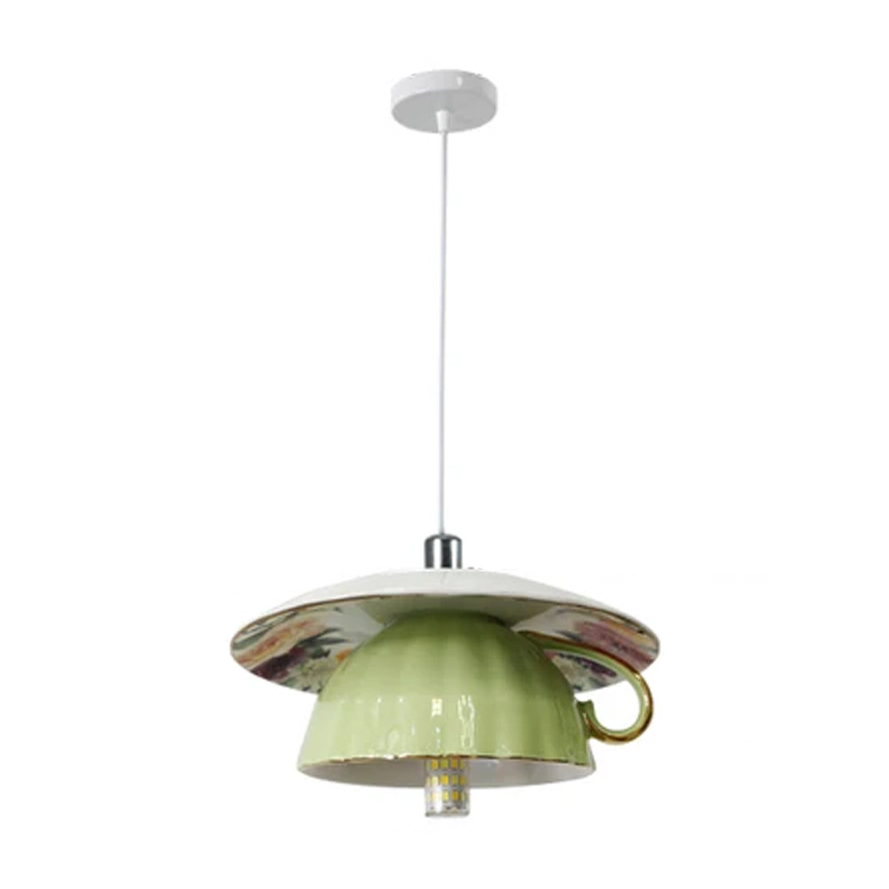 Подвесные светильники в виде чаши с цветочным блюдцем Flower Reversal