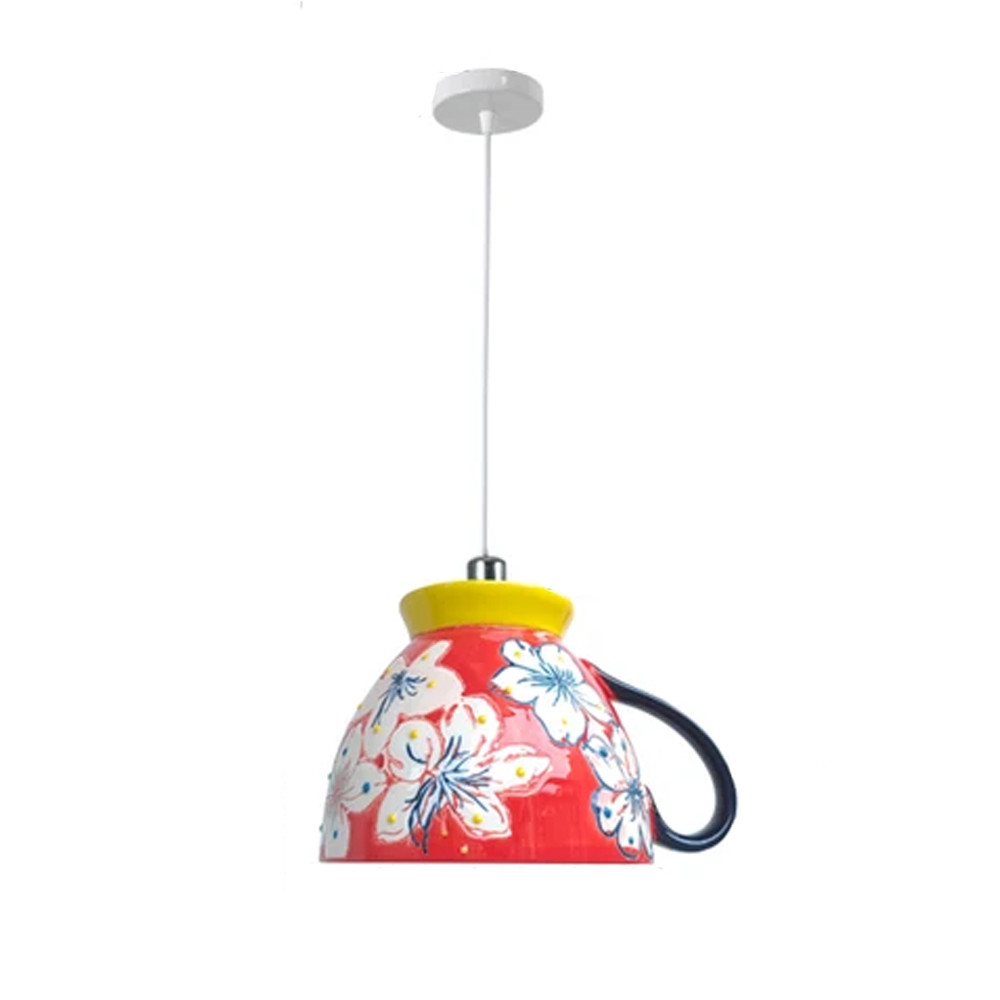 Подвесные светильники в виде чаши с цветочным орнаментом Flower Reversal