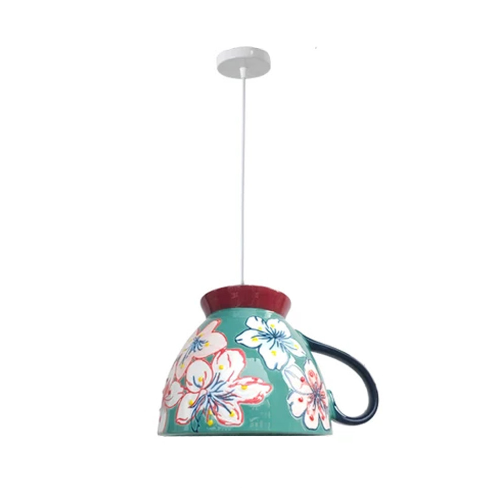 Подвесные светильники в виде чаши с цветочным орнаментом Flower Reversal
