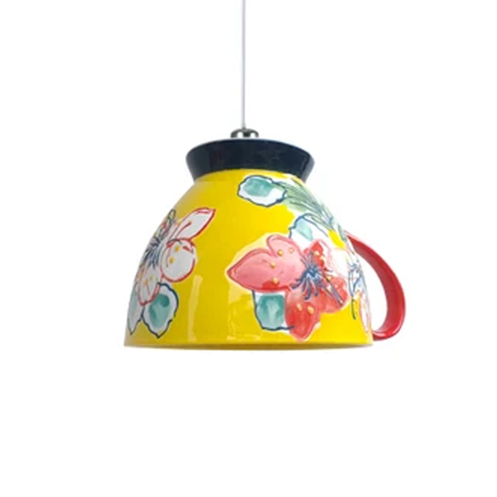 Подвесные светильники в виде чаши с цветочным орнаментом Flower Reversal