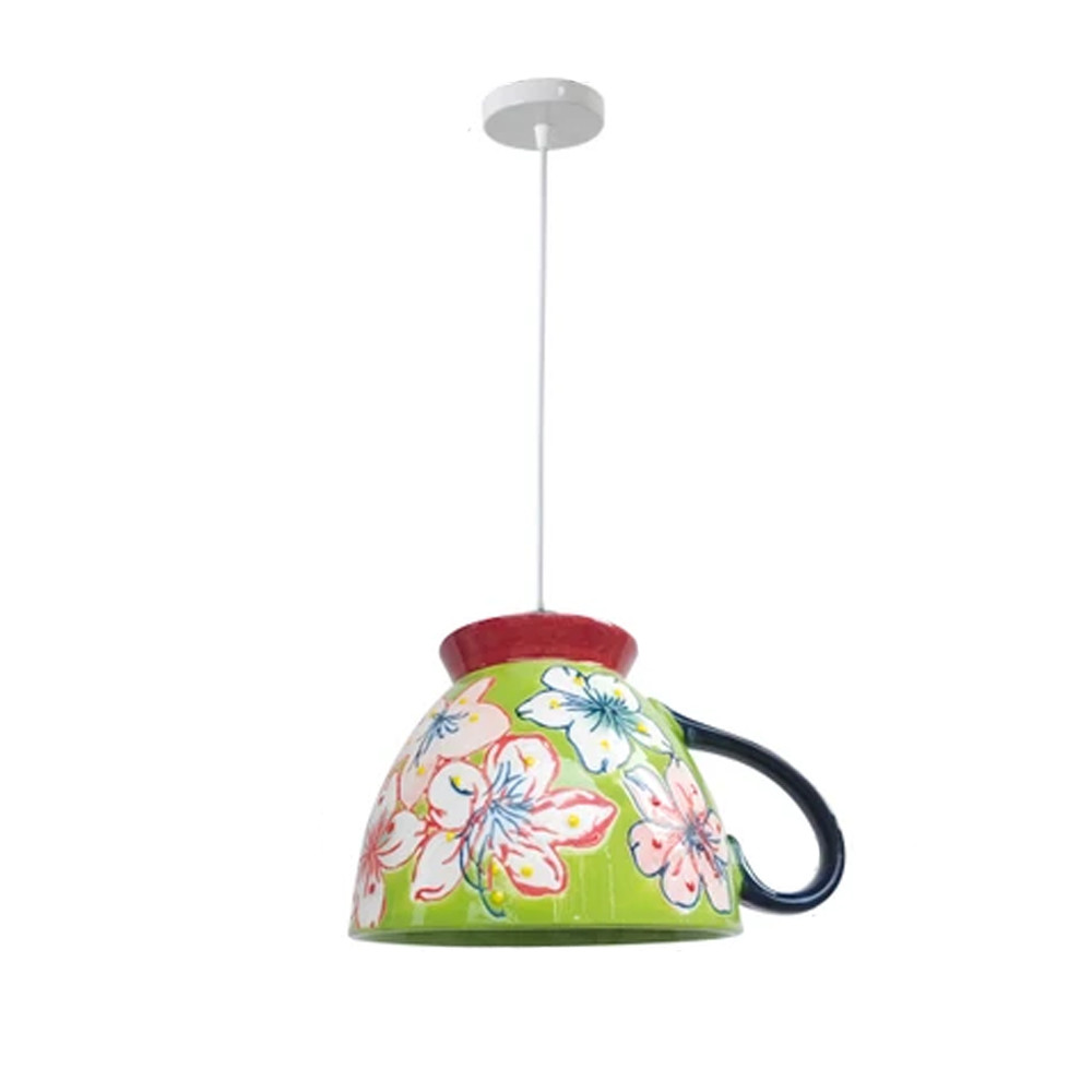 Подвесные светильники в виде чаши с цветочным орнаментом Flower Reversal