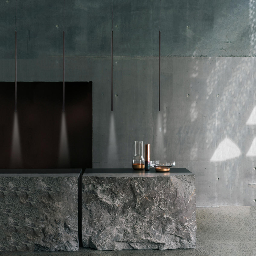 Подвсеной светильник светодиодный металлический цилиндрической формы Высота 30см Trumpet tube