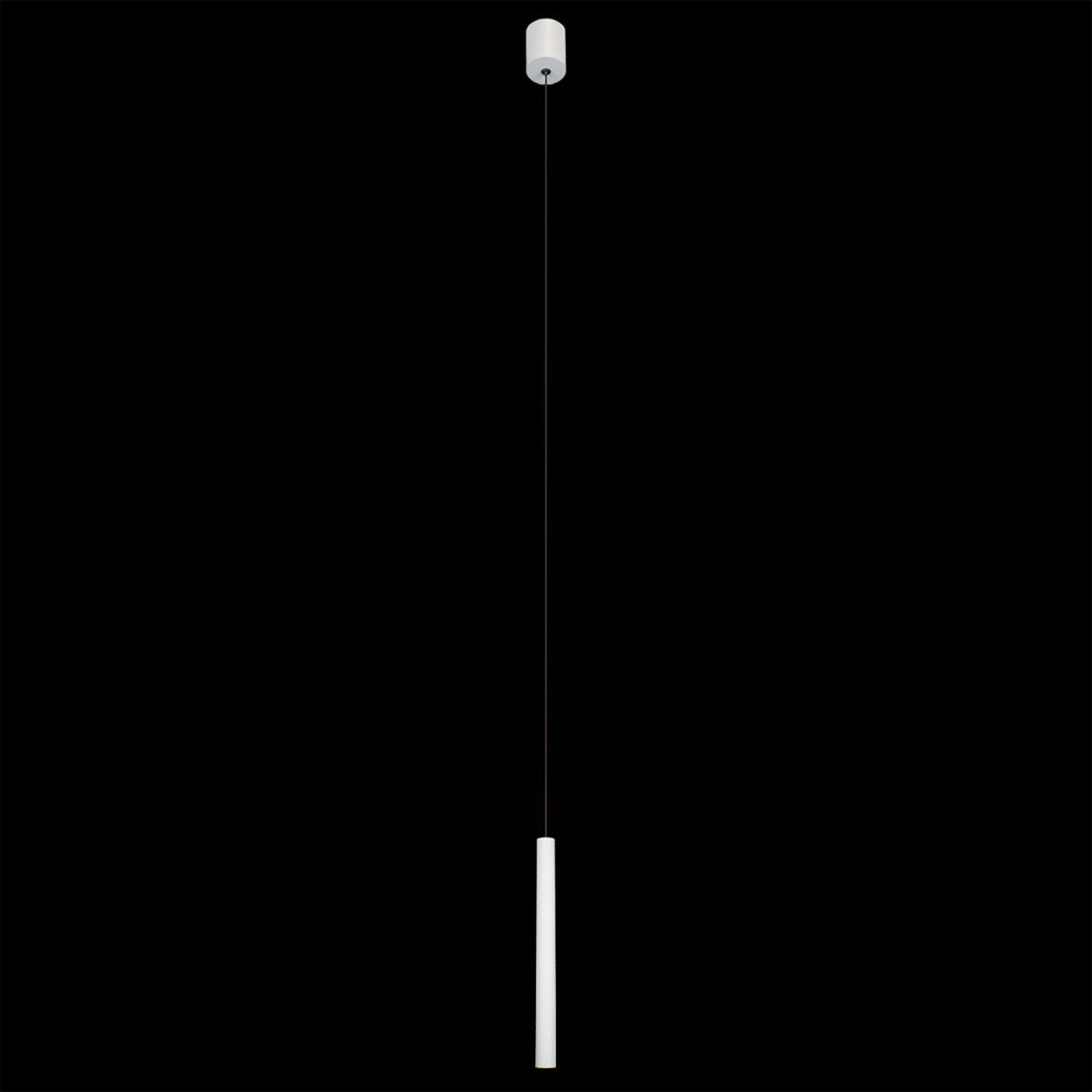 Подвсеной светильник светодиодный металлический цилиндрической формы Высота 50см Trumpet tube