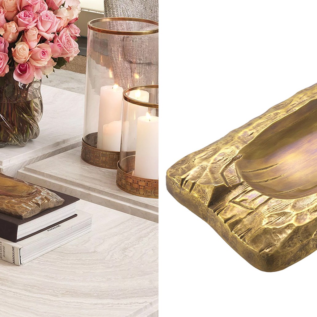 Поднос Eichholtz Tray Chiasso Brass