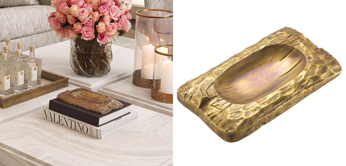 Поднос Eichholtz Tray Chiasso Brass