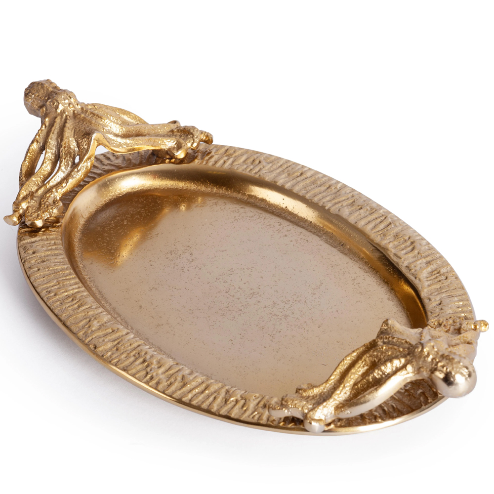 Поднос Mirror Surface Gold
