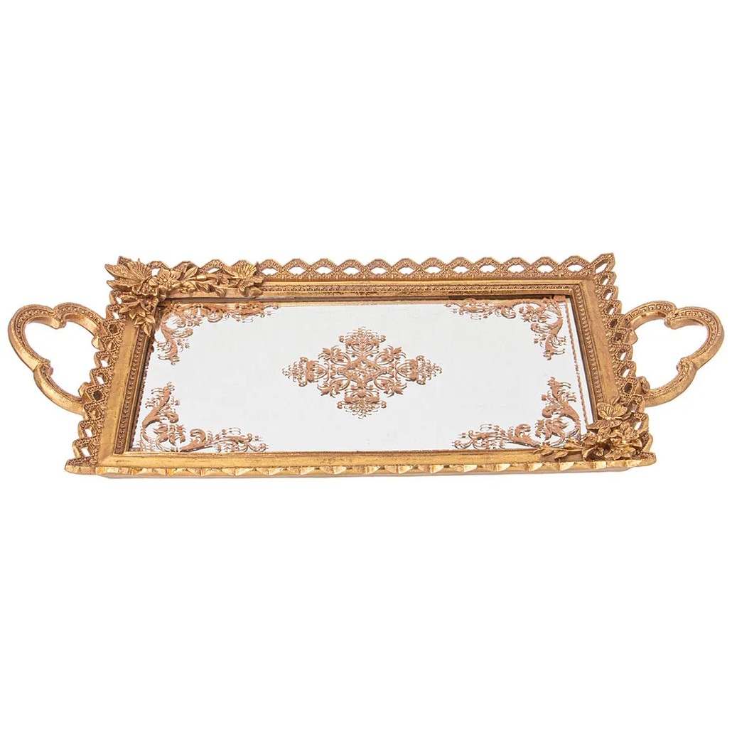 Поднос декоративный бронзовый Mirror Surface Bronze