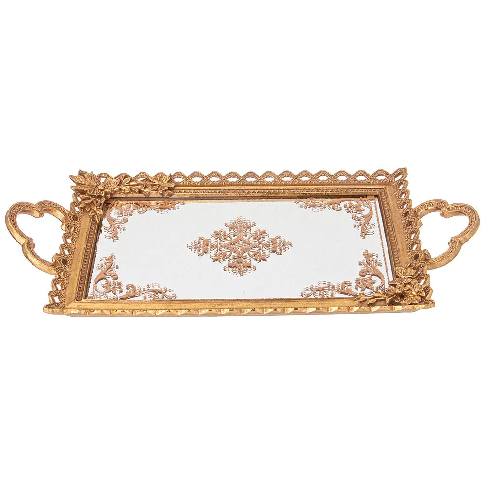 Поднос декоративный бронзовый Mirror Surface Bronze