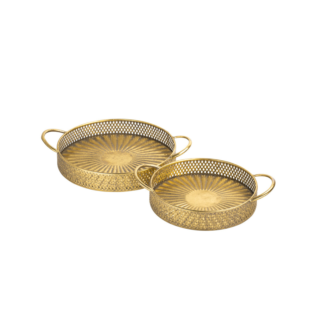 Поднос железный Gold Mesh