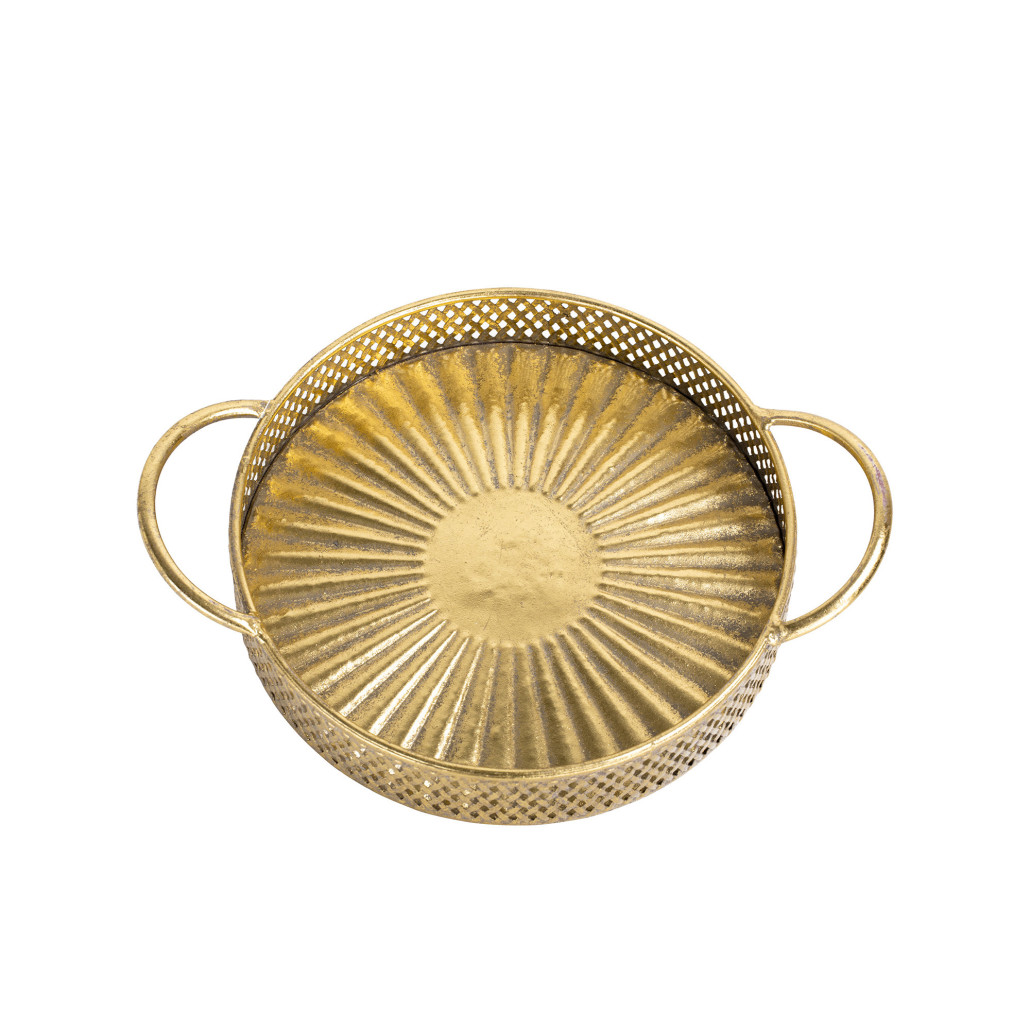 Поднос железный Gold Mesh