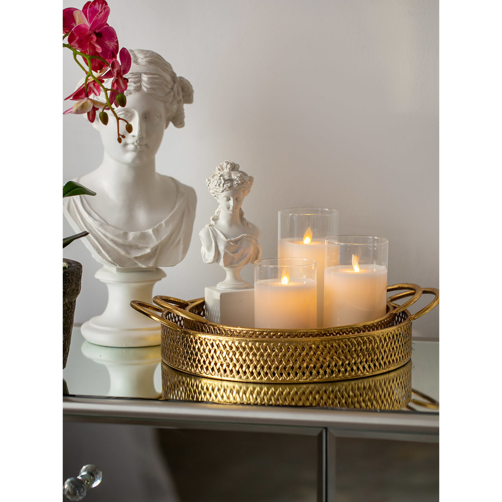 Поднос железный Gold Mesh