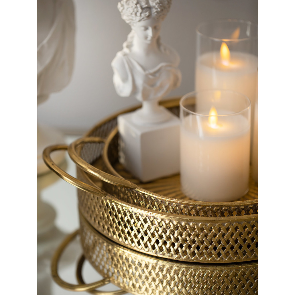 Поднос железный Gold Mesh