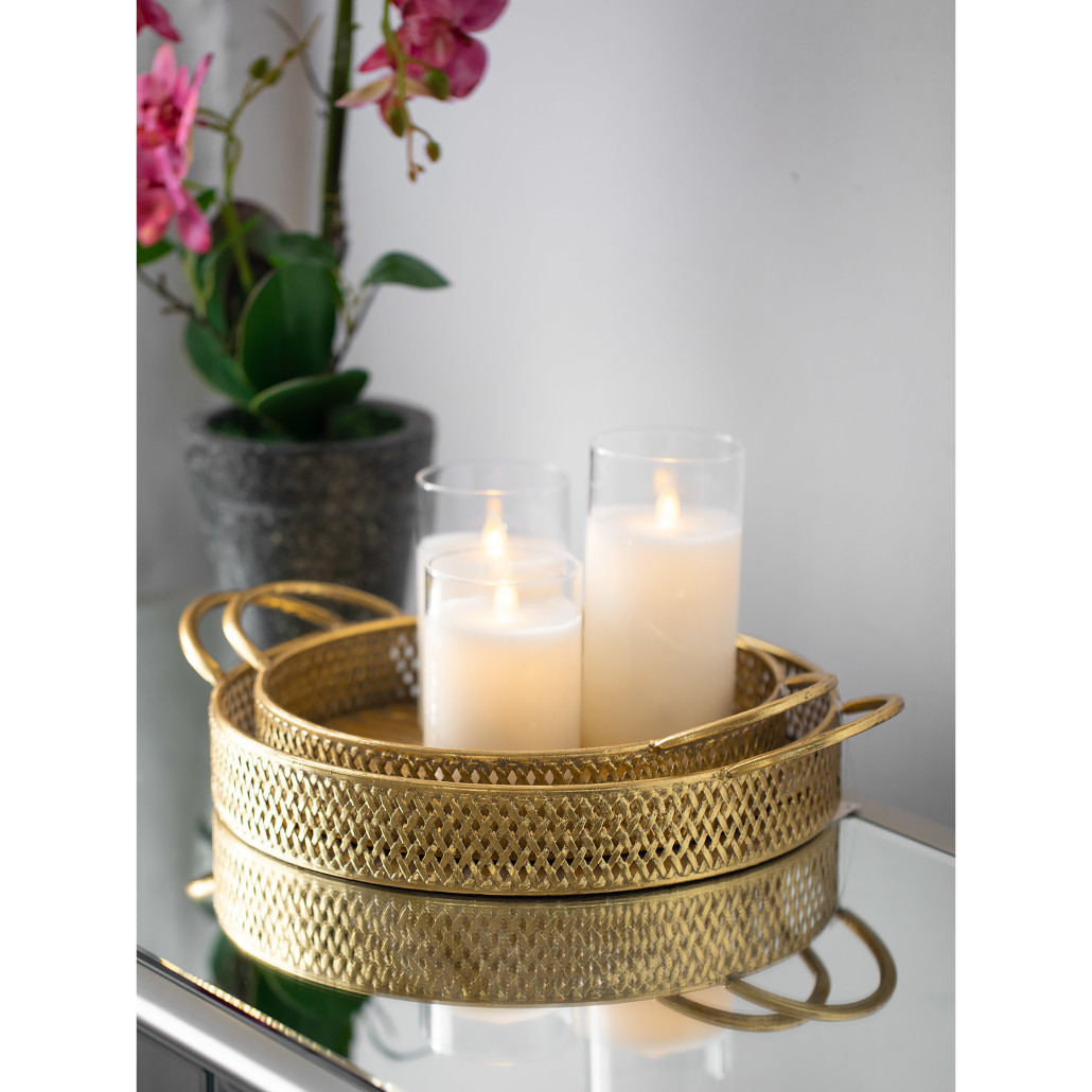 Поднос железный Gold Mesh