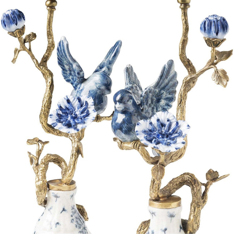 Подсвечник Candleholder Birds Atlanta Set 2 Pcs