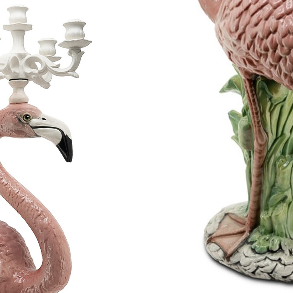 Подсвечник Candleholder Flamingo Bisc