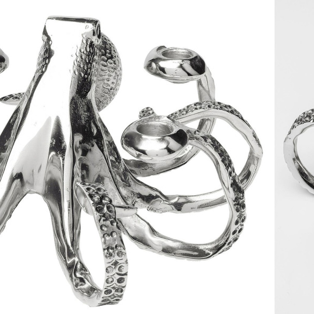 Подсвечник Chrome Octopus