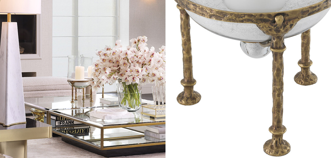 Подсвечник Eichholtz Hurricane Grace Brass