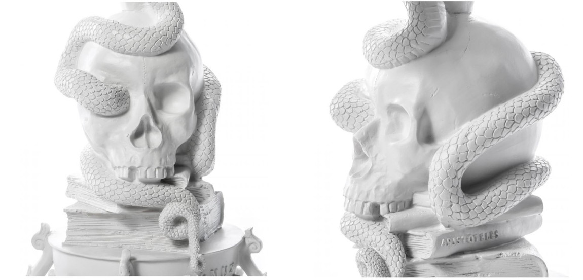 Подсвечник Seletti Giant Burlesque Skull White