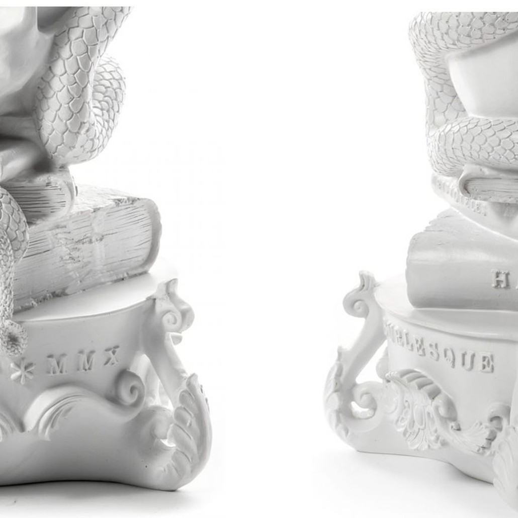 Подсвечник Seletti Giant Burlesque Skull White