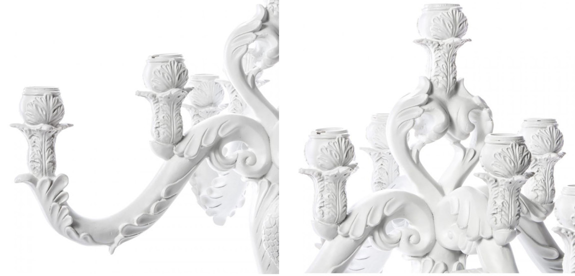 Подсвечник Seletti Giant Burlesque Skull White