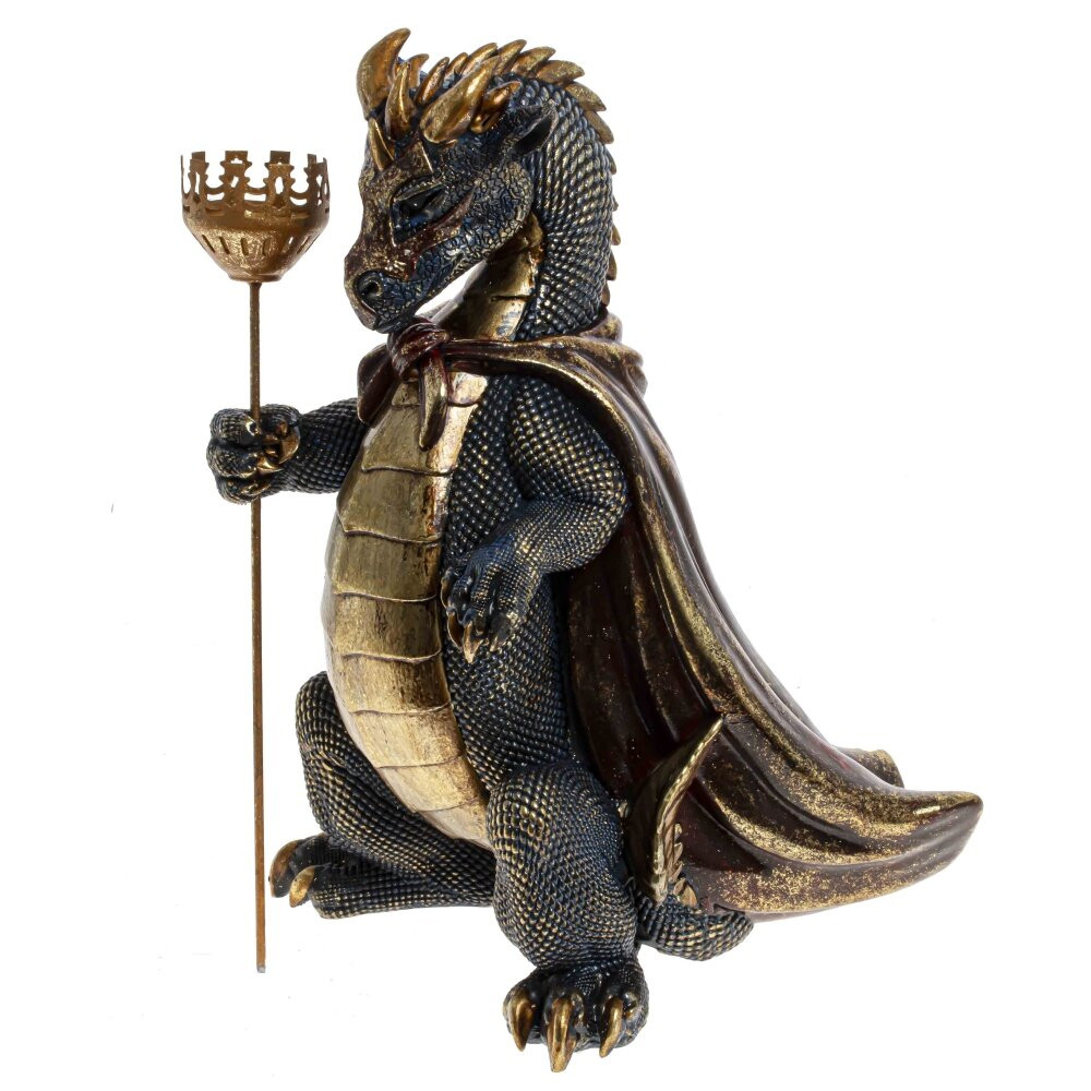 Подсвечник в виде дракона Dragon candlestick Brown Gold