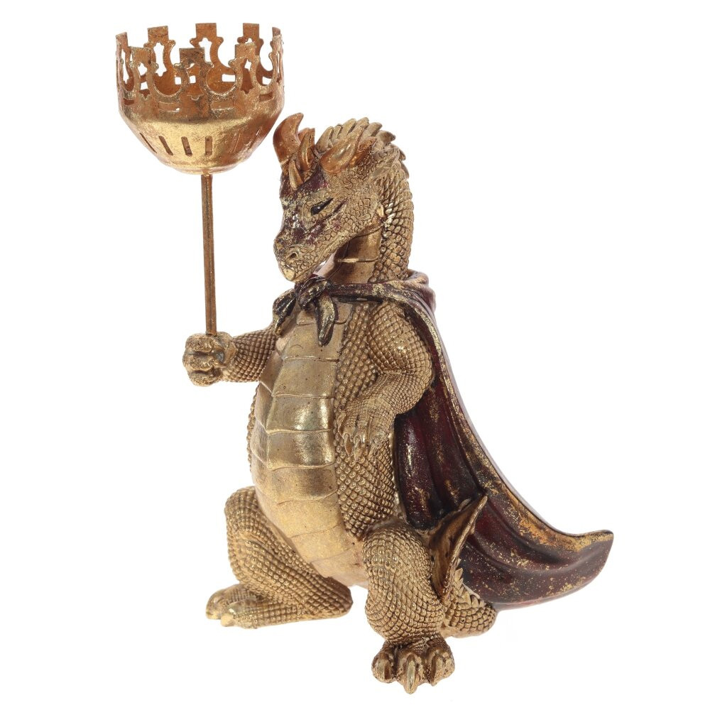 Подсвечник в виде дракона Dragon candlestick Green Gold Brown L or R