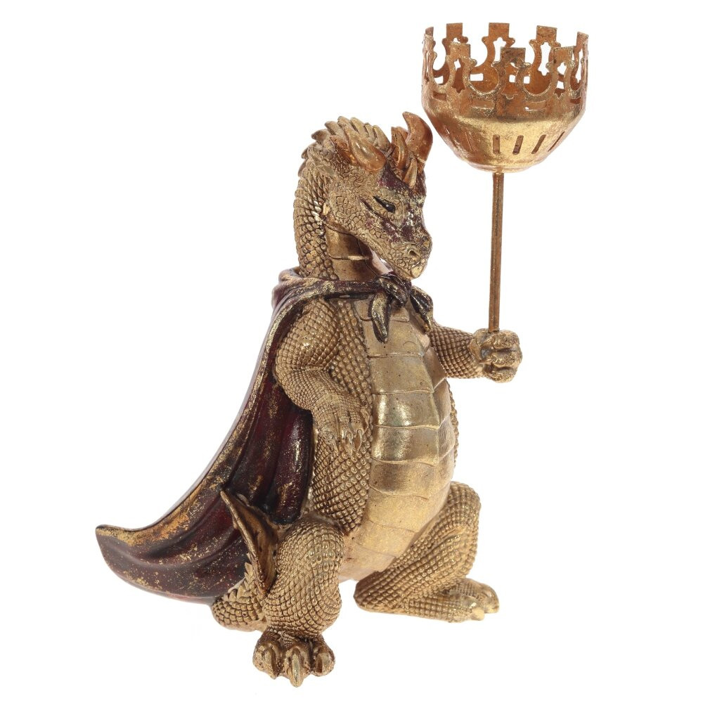 Подсвечник в виде дракона Dragon candlestick Green Gold Brown L or R