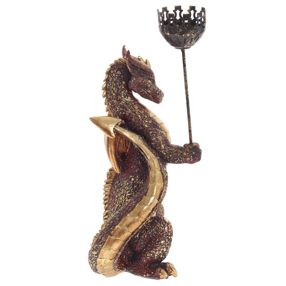 Подсвечник в виде дракона Dragon Candlestick Red Gold Blue Green