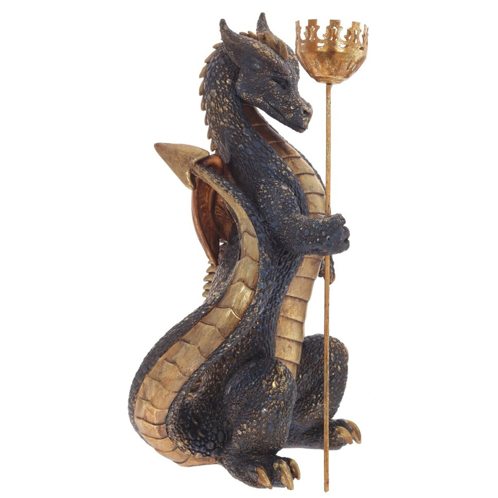 Подсвечник в виде дракона Dragon Candlestick Red Gold Blue Green