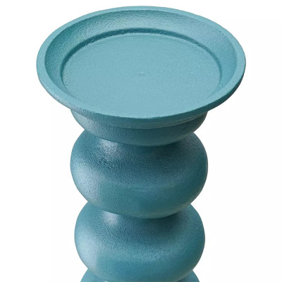 Подсвечник фигурный голубой Bright Accent 33 см