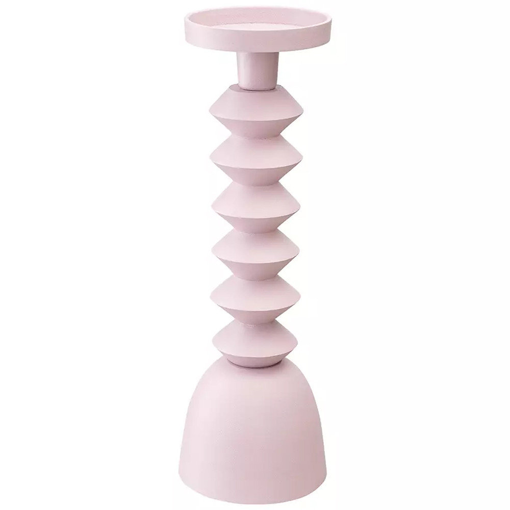 Подсвечник фигурный розовый Bright Accent 36 см