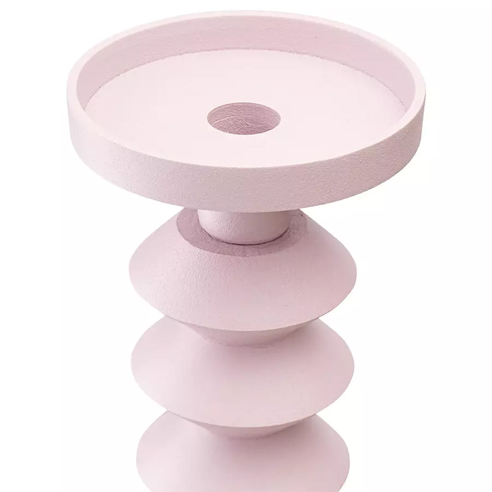 Подсвечник фигурный розовый Bright Accent 36 см