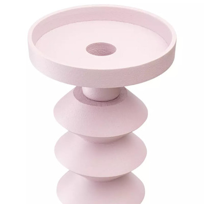 Подсвечник фигурный розовый Bright Accent 36 см