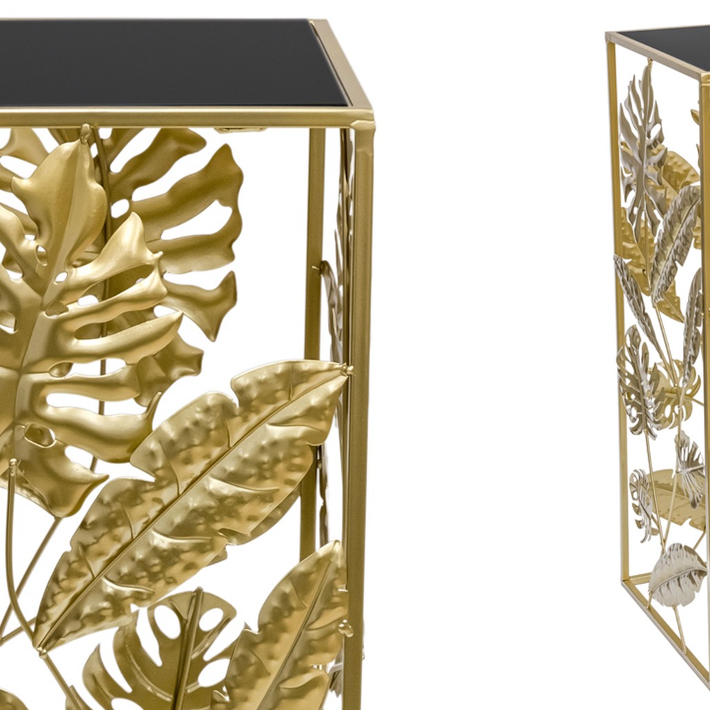 Подставка Tropical Gold Leaves Stand M