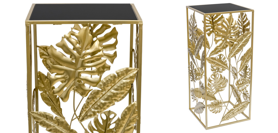 Подставка Tropical Gold Leaves Stand M