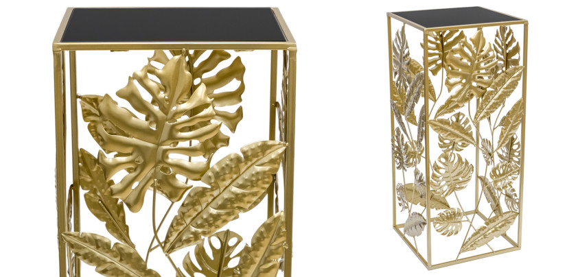 Подставка Tropical Gold Leaves Stand M