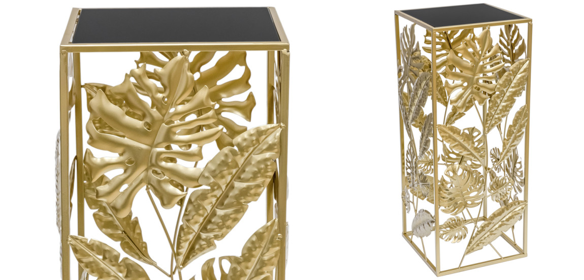 Подставка Tropical Gold Leaves Stand S