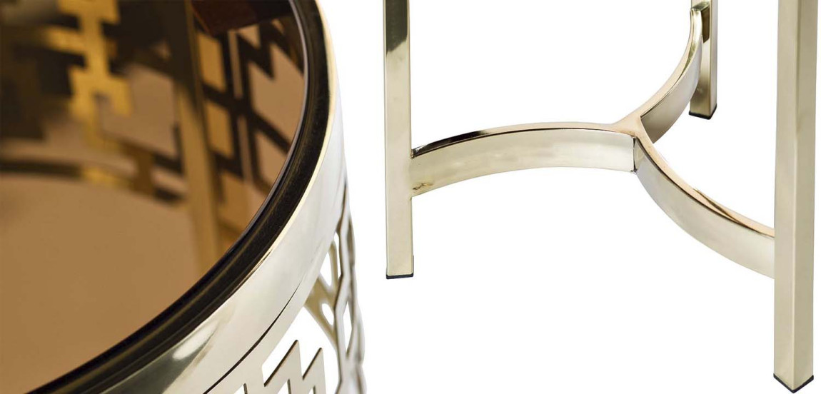 Подставка Yen Geometry pink gold 70