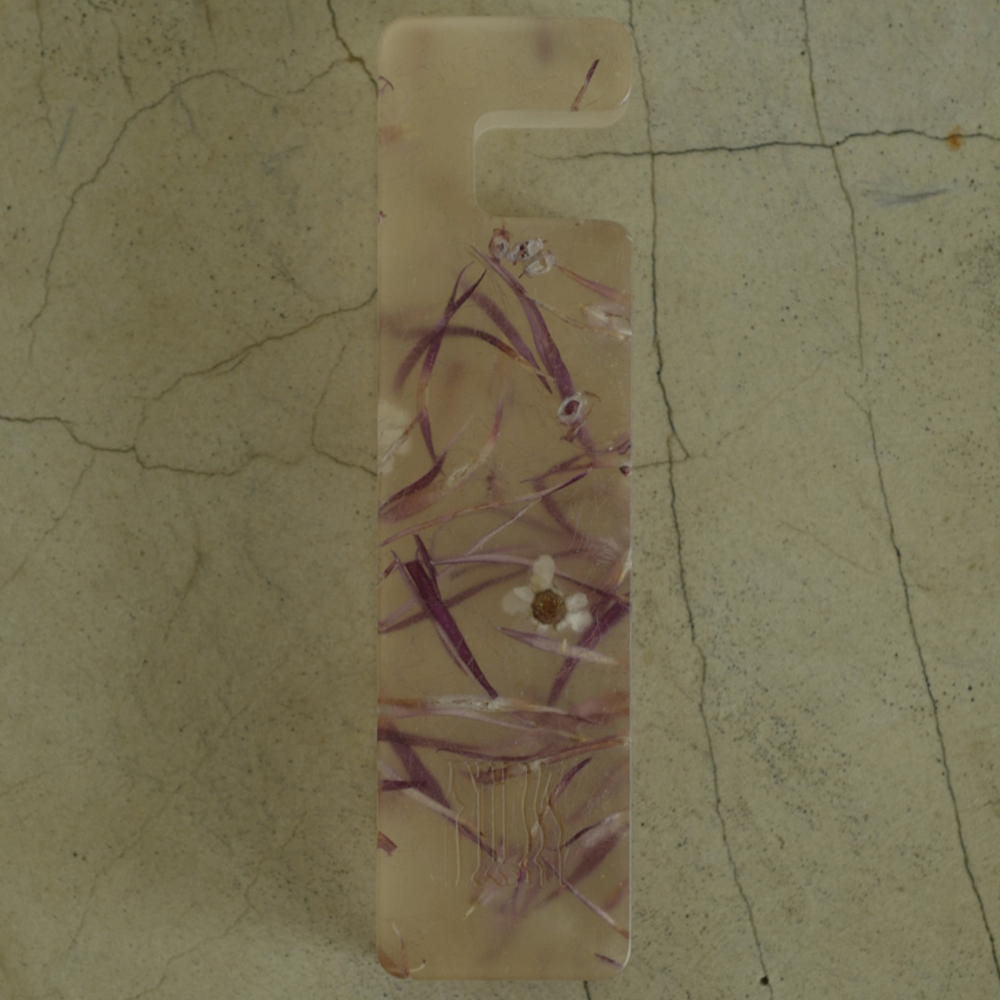 Подставка для телефона из эпоксидной смолы с цветами розовая Epoxy Flowers Phone Stand Pink