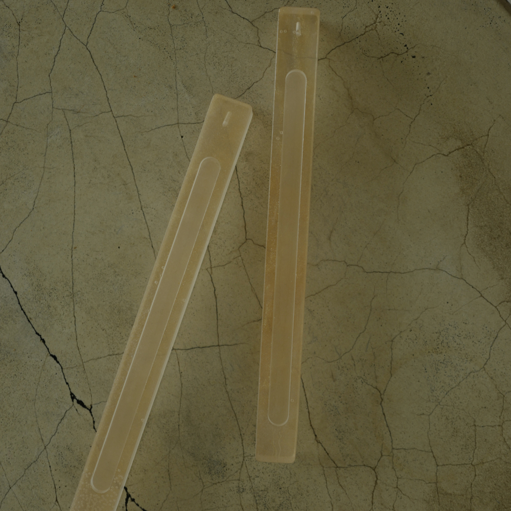 Подставка под благовония из эпоксидной смолы прямоугольная шампань Epoxy Flowers Incense Stand Champagne