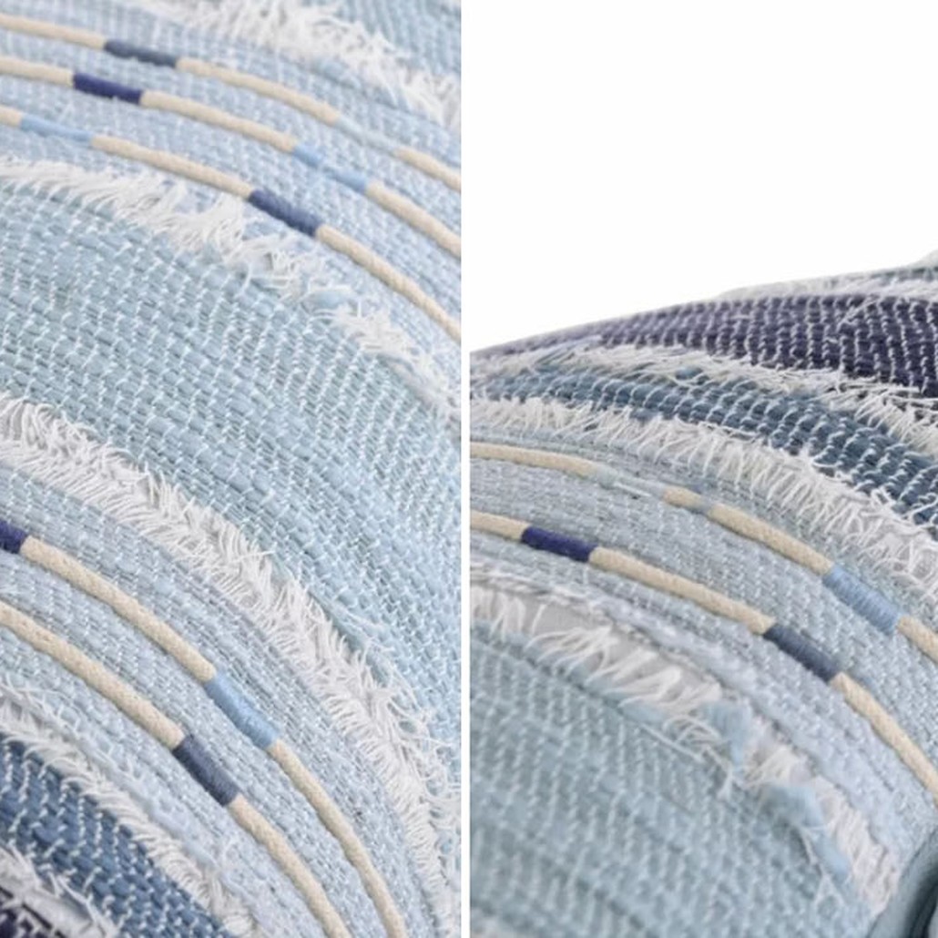 Подушка Blue Ikat stripes
